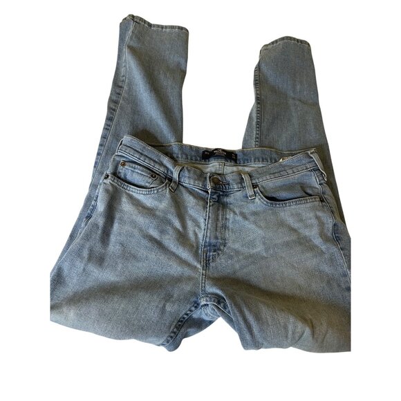 Hollister Mens Slim Straight Epic Flex Jeans 32x34  light wash 5-Pocket Design - Picture 1 of 8